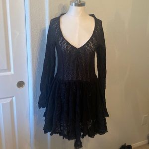 Free People lace long sleeve dress size Large
